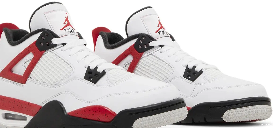 'Red Jordan Air 4 Retro Cement' GS 0616